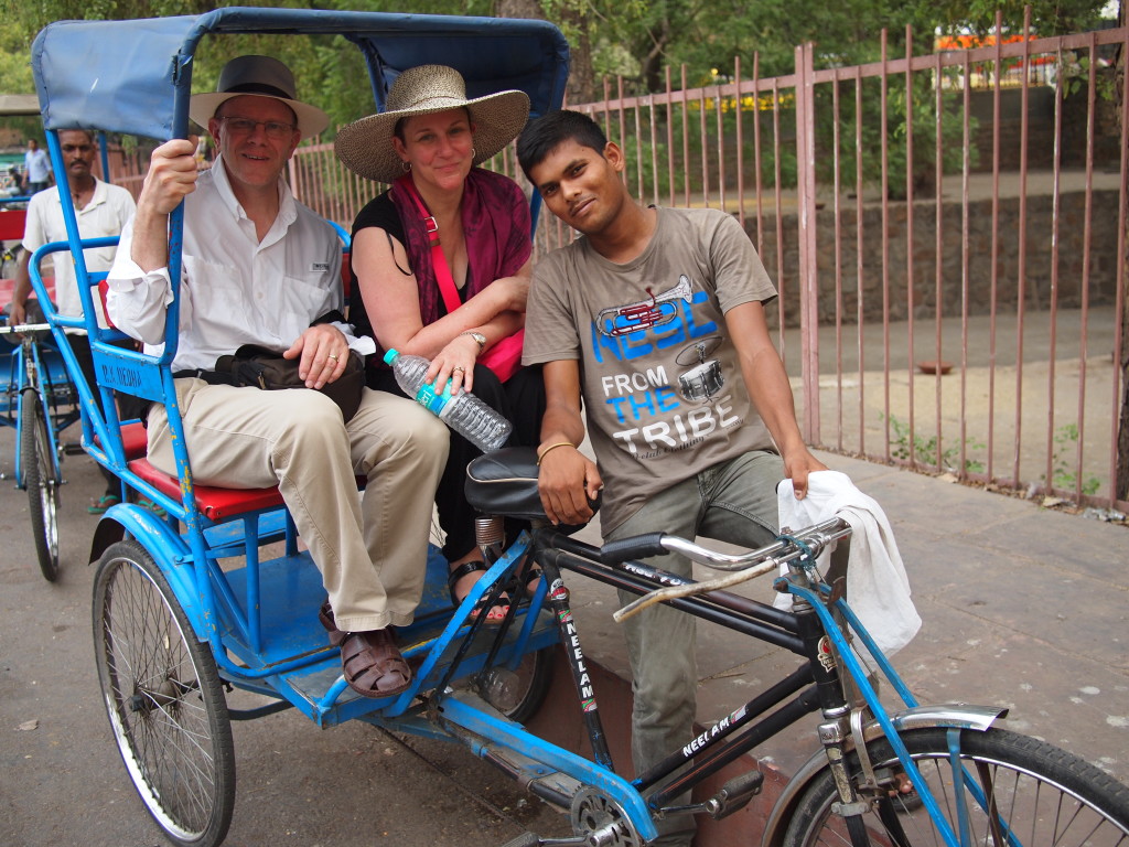 Rickshaw ride in old Delhi