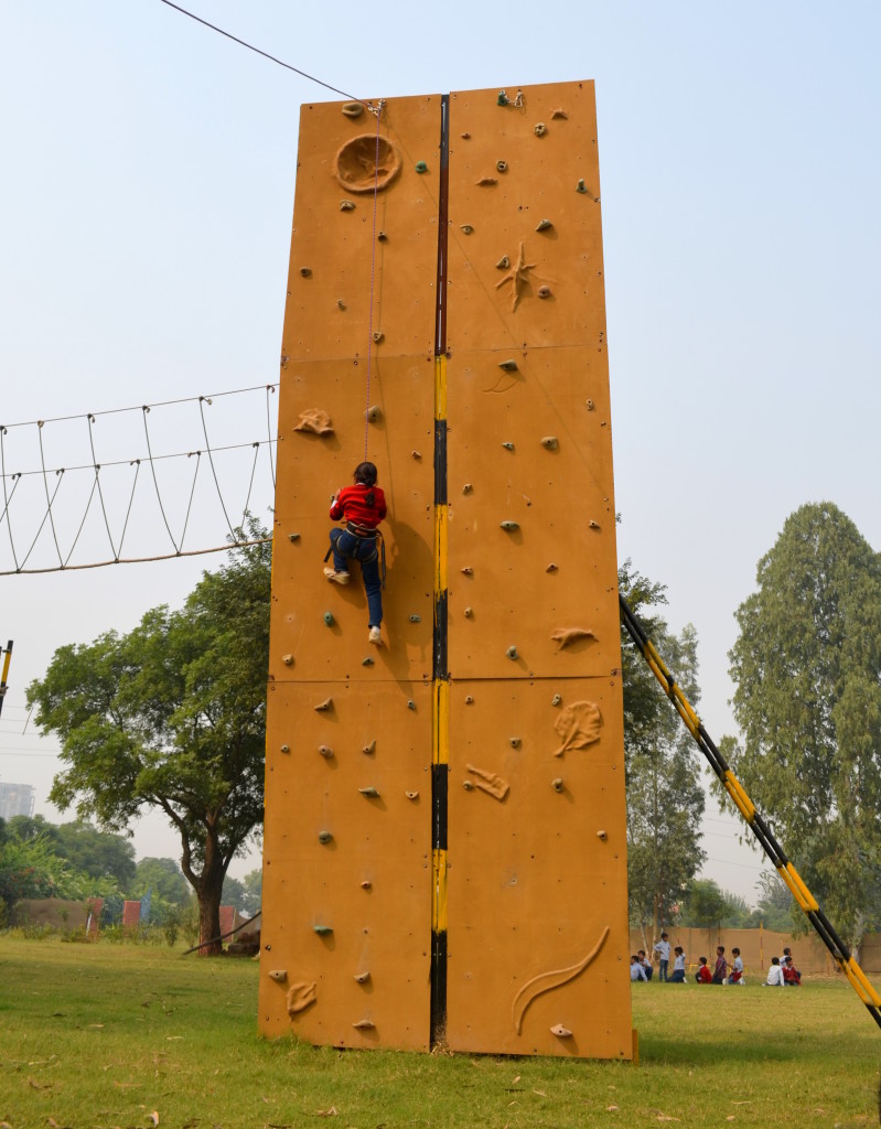 Wall climbing at Shikhar Adventure Park