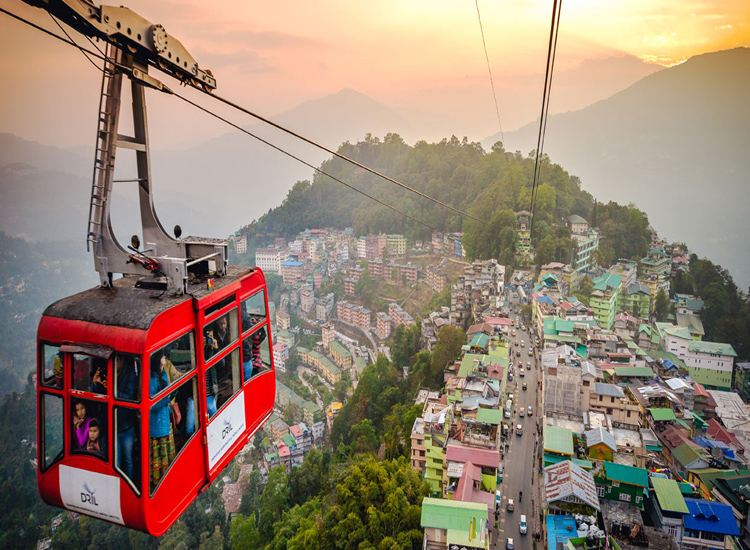 Cable car ride in sikkim