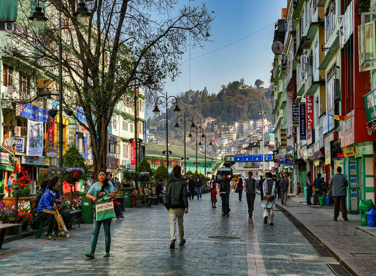 Shopping at M G Road, Sikkim
