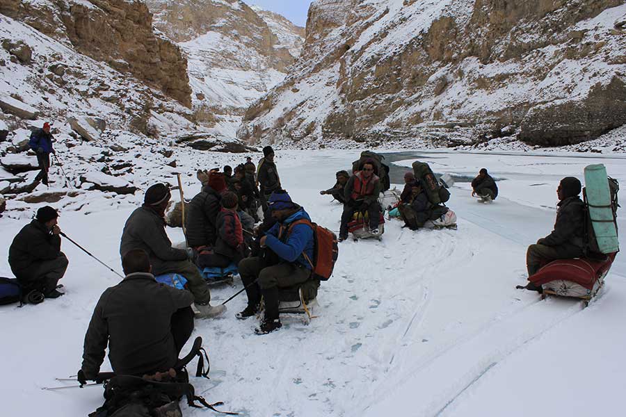 Chadar Snow Trek in India