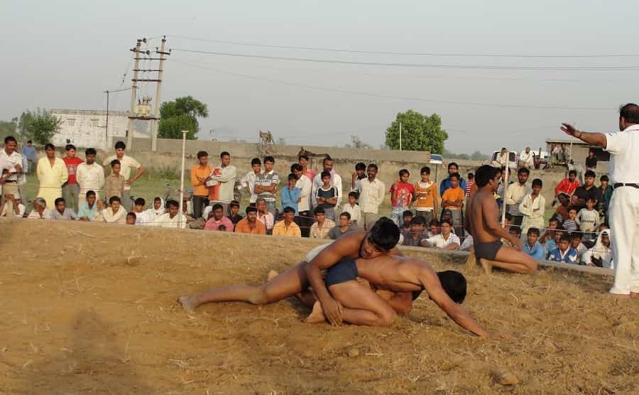 Ancient Indian Wresting Game (Kushti) in Rampur