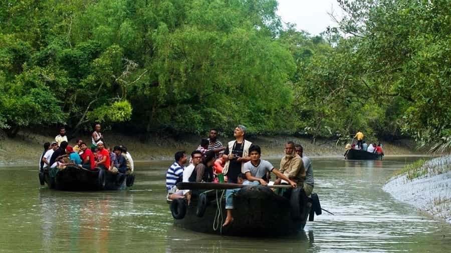 Boating in Sundarbans Delta in West Bengal