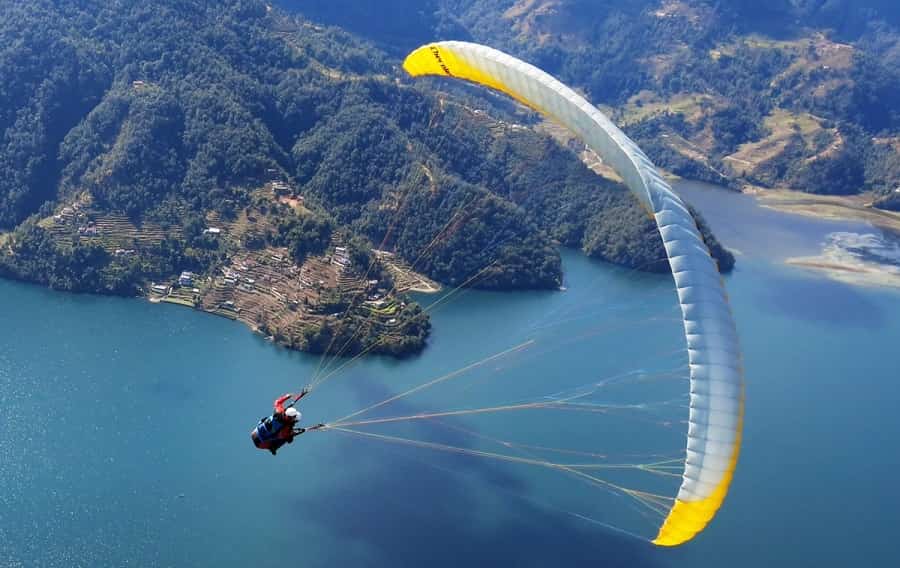 Paragliding in Nepal