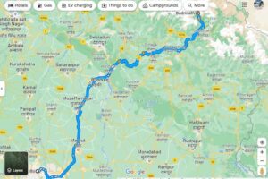 Badrinath Yatra Route Map