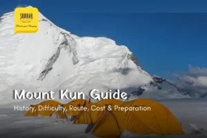 Kun Expedition guide with route, cost, difficulty, history, and preparation tips for climbing the 7,077m peak in Ladakh.