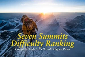 From Kilimanjaro trek to Everest summit see how all 7 continental high points rank by difficulty, cost, elevation and training required. Your complete expedition planning guide.