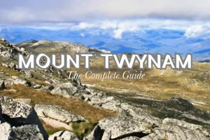Mount Twynam trail view in Kosciuszko National Park, Snowy Mountains NSW
