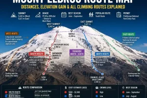 Mount Elbrus Route Map