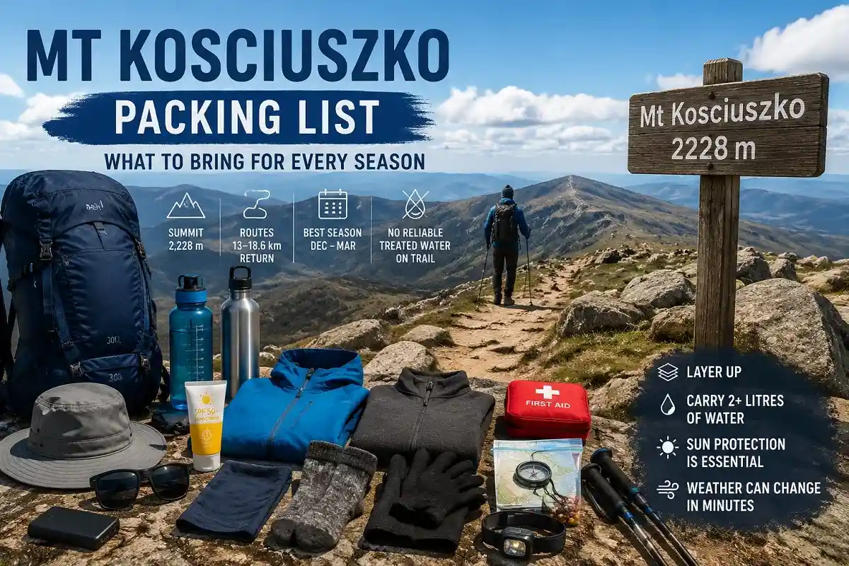 Mt Kosciuszko Packing List