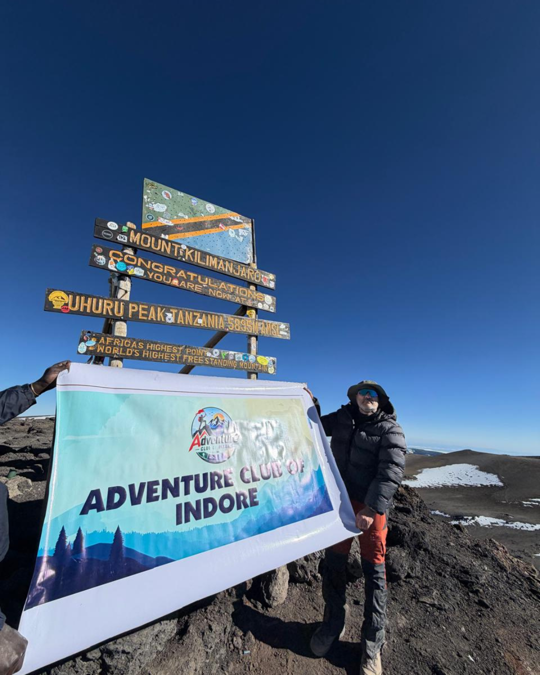 Experienced Kilimanjaro trekking company team supporting climbers during a high-altitude Mount Kilimanjaro climbing expedition