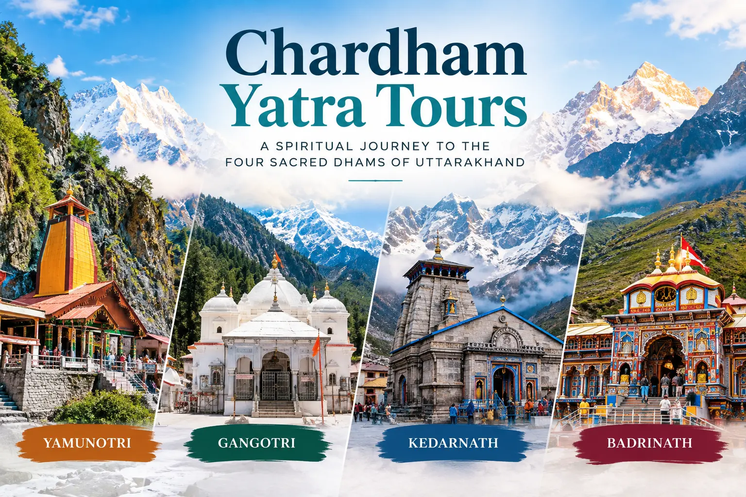 Chardham Yatra Tours packages, Char Dham Yatra, Chardham tour package, Uttarakhand Chardham Yatra, Chardham Yatra itinerary, Kedarnath Badrinath Yatra, Yamunotri Gangotri Yatra, Chardham pilgrimage tour, Chardham Yatra by helicopter, Chardham Yatra from Haridwar