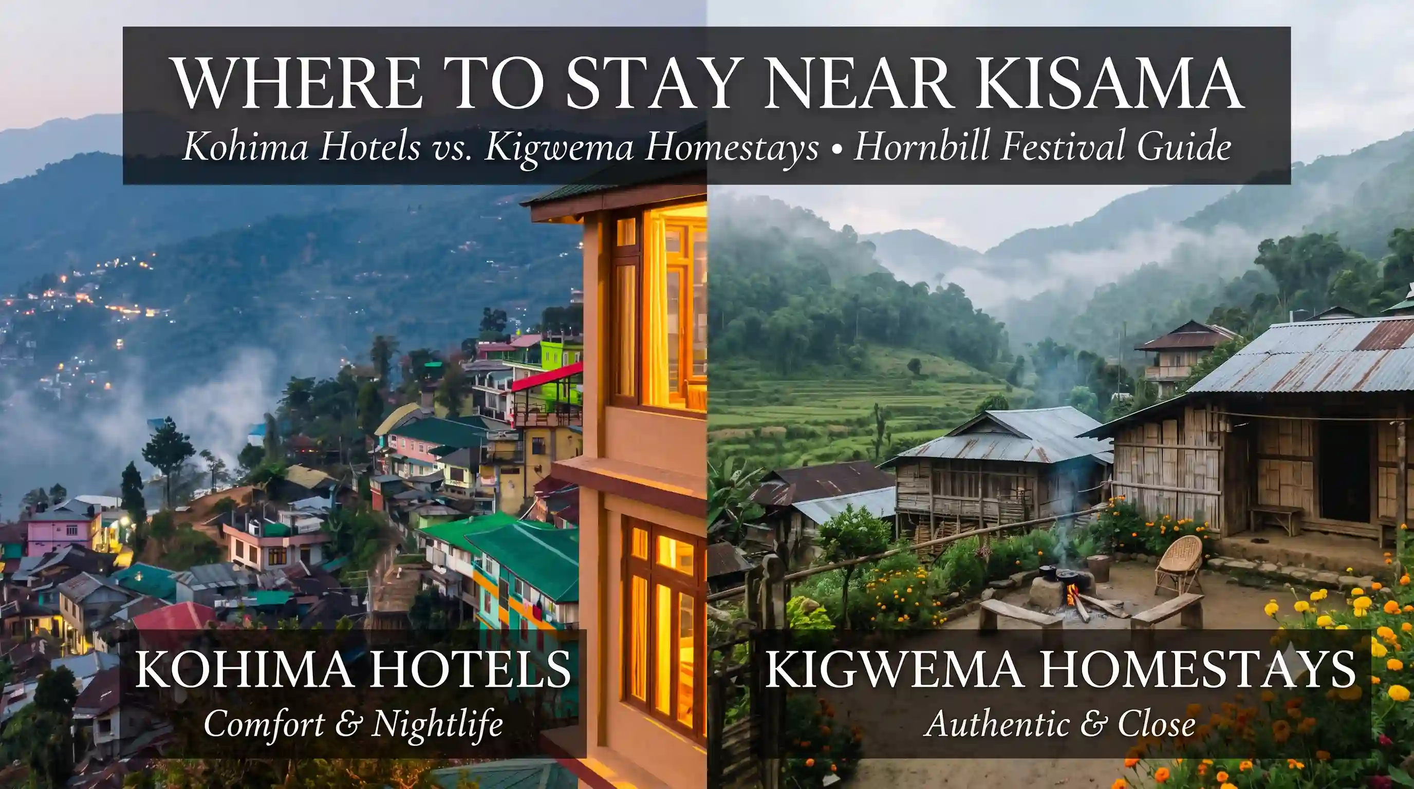 Where to Stay Near Kisama Kohima Hotels vs. Kigwema Homestays (Hornbill Guide)