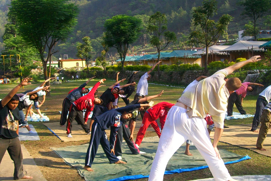 Yoga Session in Shikhar Nature Resort